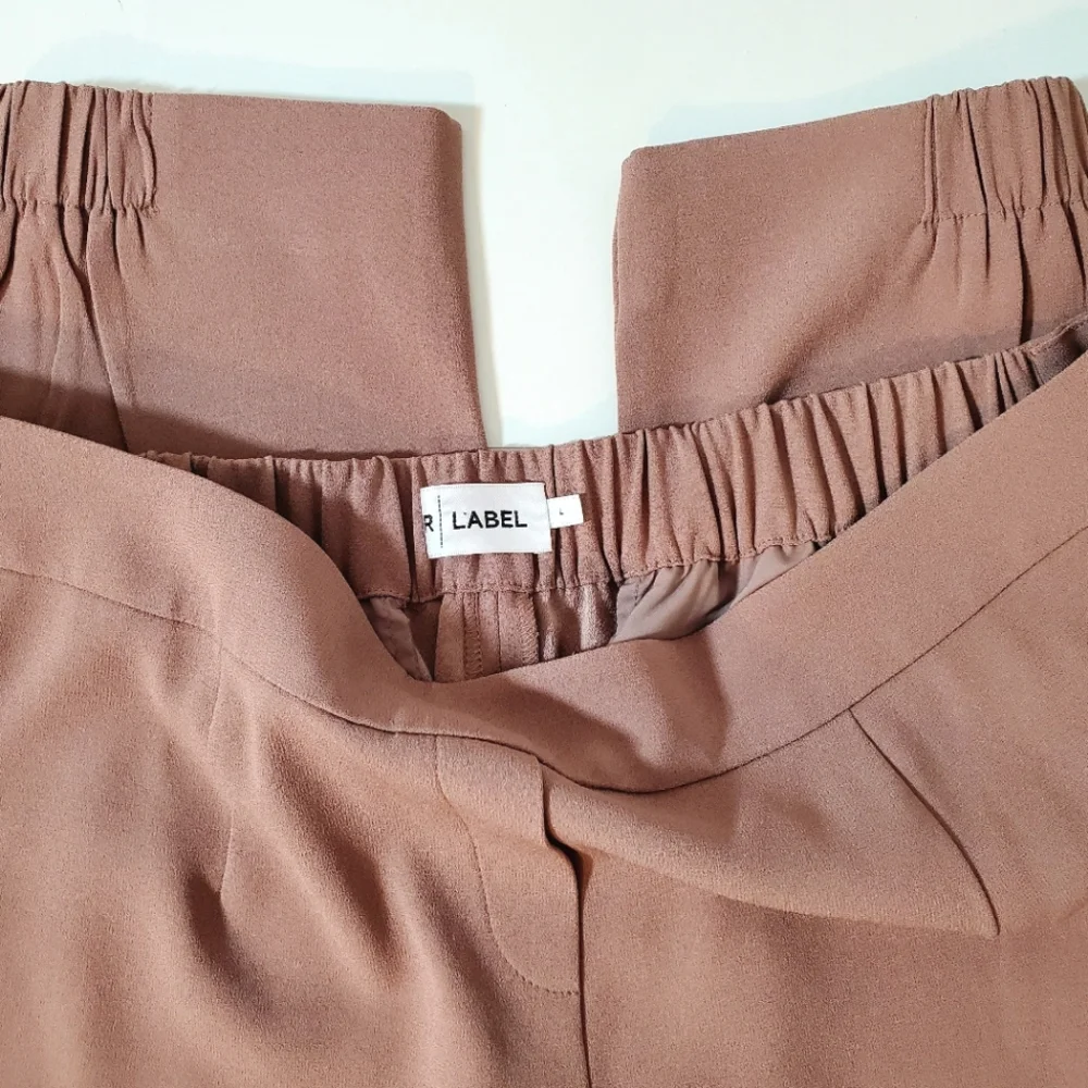 R Label The Reset Modern Crepe Jogger Pants - Soft Clay Mauve - Large
